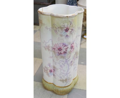 A ceramic floral pattern stick stand 