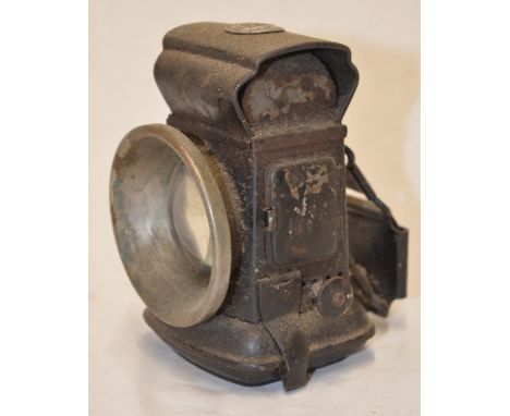 Early C20th small lamp stamped Made In England, H12cm 