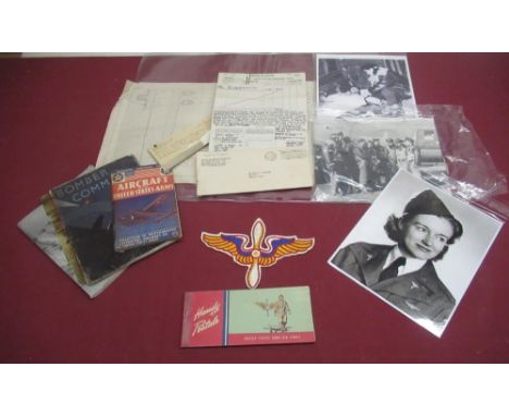 Ephemera relating to US Air Force including a letter fo F/O Rufus C.Kauffman 4th Flight Group on an investigation into missin