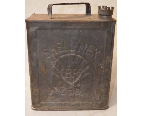 Vintage Shell-Mex BP fuel can, H32cm 
