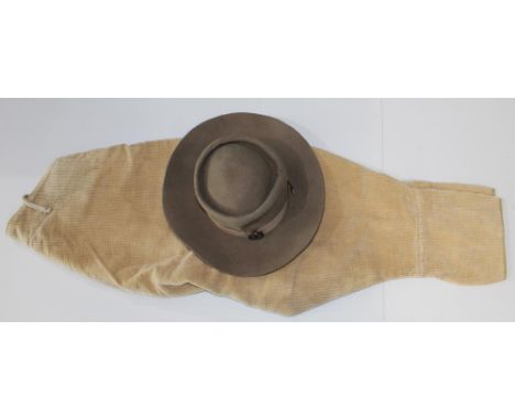 Women's Land Army 1943 corduroy breeches, size 6, Land Army hat with Land Army badge 
