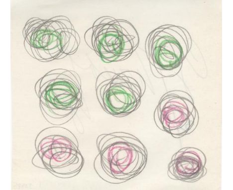 Artist: Cy Twombly (American, 1928-2011). Title: "Untitled [1985 #4]". Medium: Crayon and pencil drawing on paper. Date: Comp