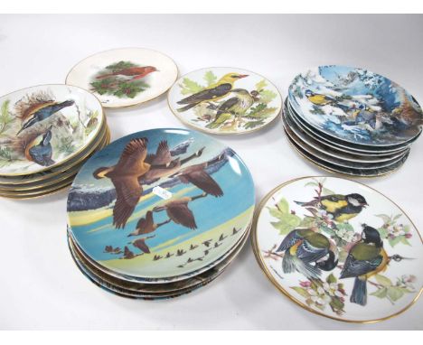 Collectors Plates- Bird Themed including WWF, Bradford Exchange, Hutschenreuther (21) some boxes noted.