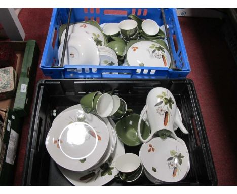 Midwinter Stylecraft 'Riverside' Fashion Shape Table Ware, of approximately seventy-two pieces, including two tureens, coffee