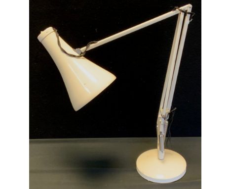 A Herbert Terry white Anglepoise table lamp. 