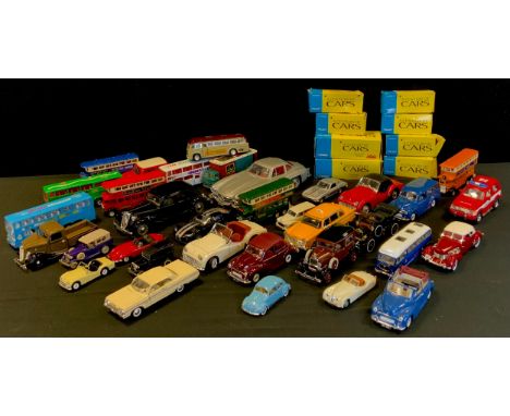 Toys and Juvenilia - Corgi Solido cars including; Land Rover ADD4496, Ford mustang ADH7608, MG Midget ADJ5538, Triumph Spitfi