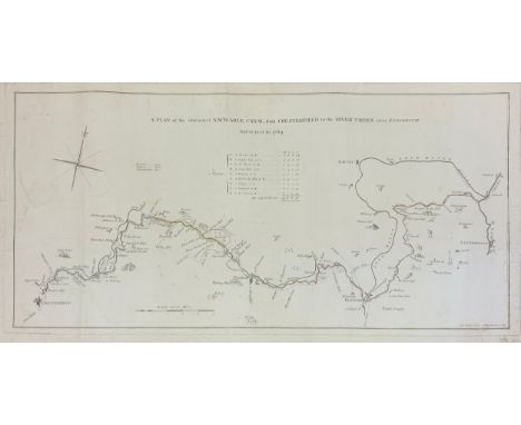 A Plan of the intended Navigable Canal from Chesterfield to the River Trent near Stockwith, surveyed in 1769, 80cm long, 38cm
