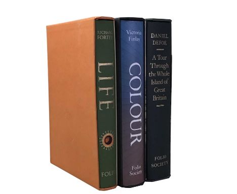 FOLIO SOCIETY, COLLECTION OF VOLUMES, HISTORY & GENERAL  comprising Richard Fortey - Life and The Earth, Victoria Finlay - Co