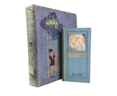 THE LADY OF SHALOTT BY LORD TENNYSON - ILLUSTRATED BY KATHERINE CAMERON, ALONG WITH PETER PAN BY J.M. BARRIE - ILLUSTRATED BY