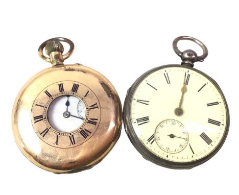 THREE POCKET WATCHES, comprising a silver cased open face example by John Forest, a second silver cased open face example and