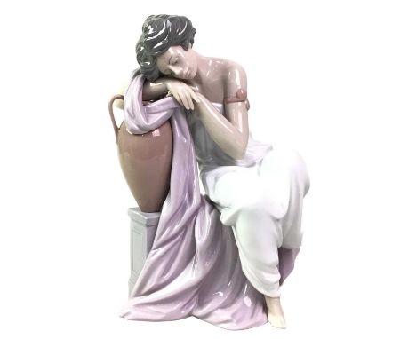 COLLECTION OF CERAMIC FIGURES, including Lladro, Nao, Royal Doulton and furtherthe largest 17cm highQty: 9