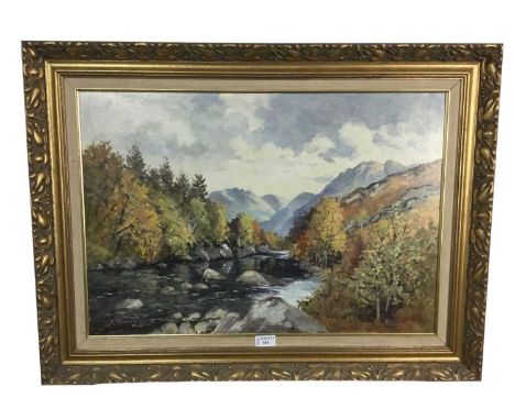 R. THOMSON, GLEN MOIDART oil on boardin gilt frame61cm x 81cm