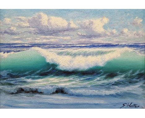 G Westens
Oil on canvas
Seascape, signed, 48cm x 68cm&nbsp;