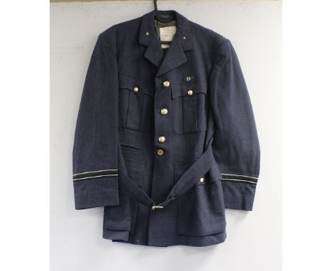 British Royal Air Force dress uniform jacket having M Edgard &amp; Sons Ltd label "2626597 Oswald R S", Staybrite RAF buttons