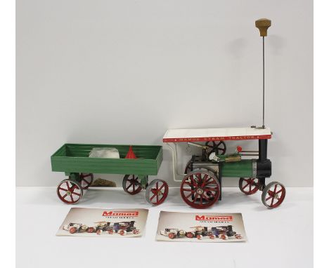 Mamod live steam TE1a Traction Engine Steam Tractor with wagon, unboxed 
