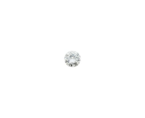 One round diamond weighing 3.92 cts. Size 6 1/2.With GIA report no. 6233483997 stating K color, VS2 clarity. Cluster back 1/2