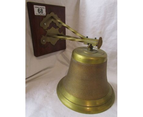 Brass bell on bracket