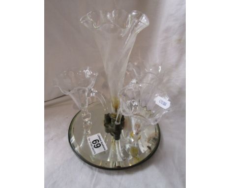 Victorian glass epergne