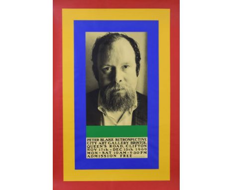Peter Blake (b.1932) - Screen print poster for his first retrospective exhibition held at the City Art Gallery, Bristol, Nove