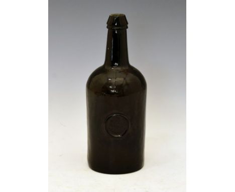 A Ricketts sealed bottle, circa 1825-1830, moulded to the shoulder 'Patent' and on the base H.Ricketts &amp; Co Glass Works, 