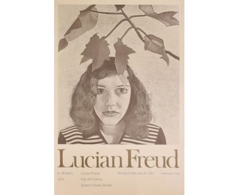 Lucian Freud (1922-2011) - Poster for the exhibition held at the City Art Gallery, Bristol, April 1974, designed by Emanuel S