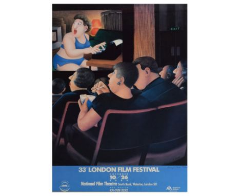 Beryl Cook (1926-2008) - Signed limited edition poster for the 33rd London Film Festival 1989, No.93/100, signed and numbered