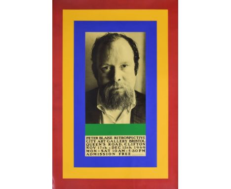Peter Blake (b.1932) - Screen print poster for his first retrospective exhibition held at the City Art Gallery, Bristol, Nove