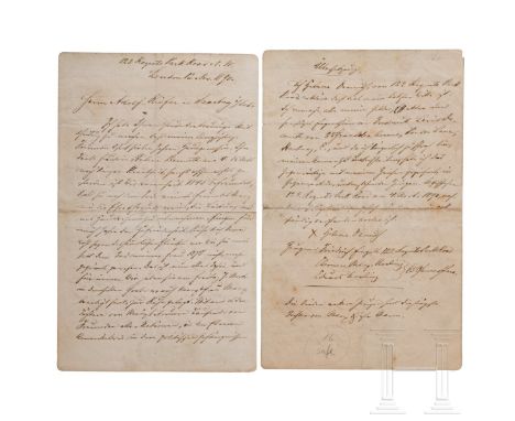 Friedrich Engels (1820 - 1895) - bedeutender eigenhändiger Brief an Adolf Riefer, Neffe von Helene Demuth, der verstorbenen H