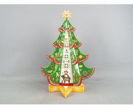 A Villeroy & Boch ceramic Christmas tree model, approximately 37 cm (h), contained in original box.Condition Report: Appears 