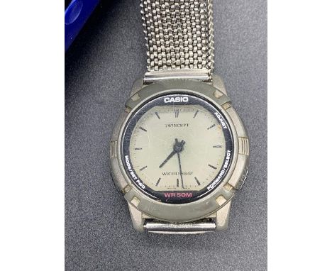 Two fashion watches, one by Casio 