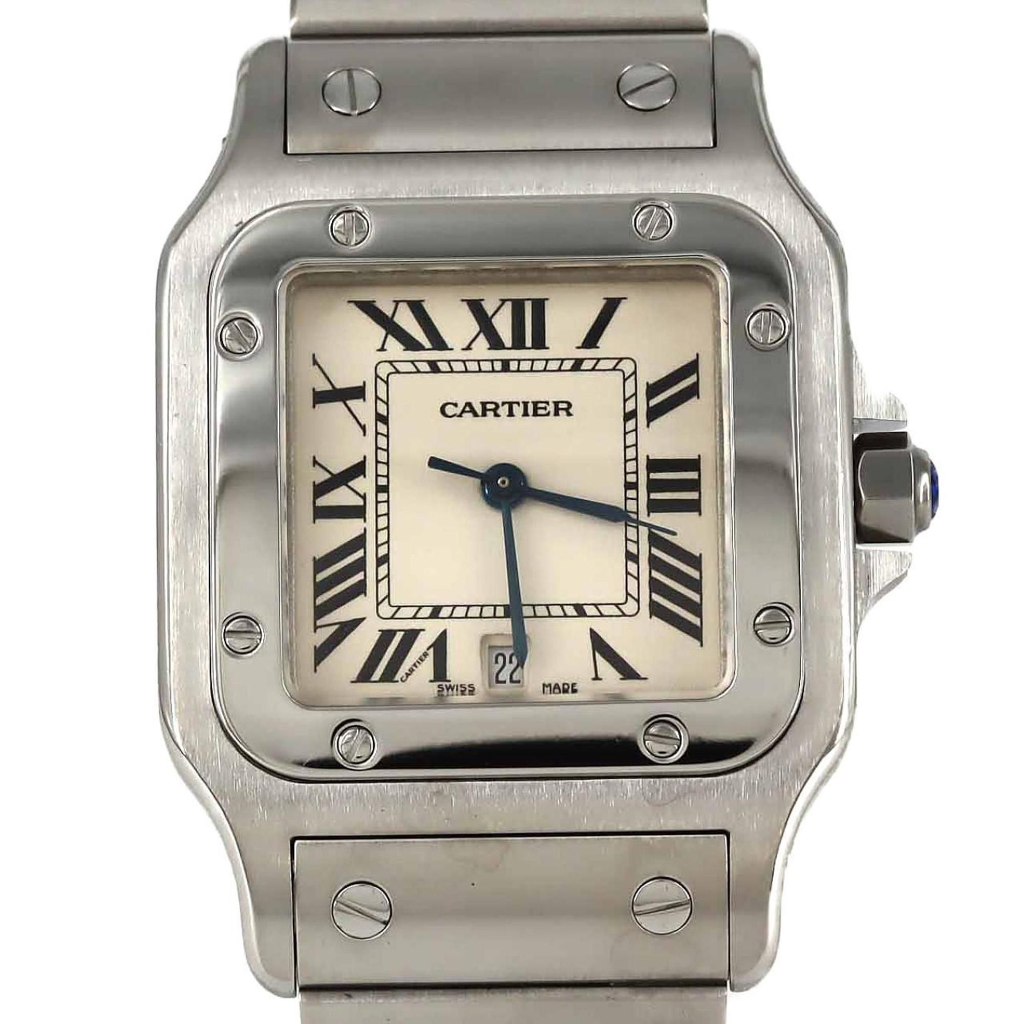 Cartier Santos Galbe LM W20060D6 Stainless Steel Quartz Watch