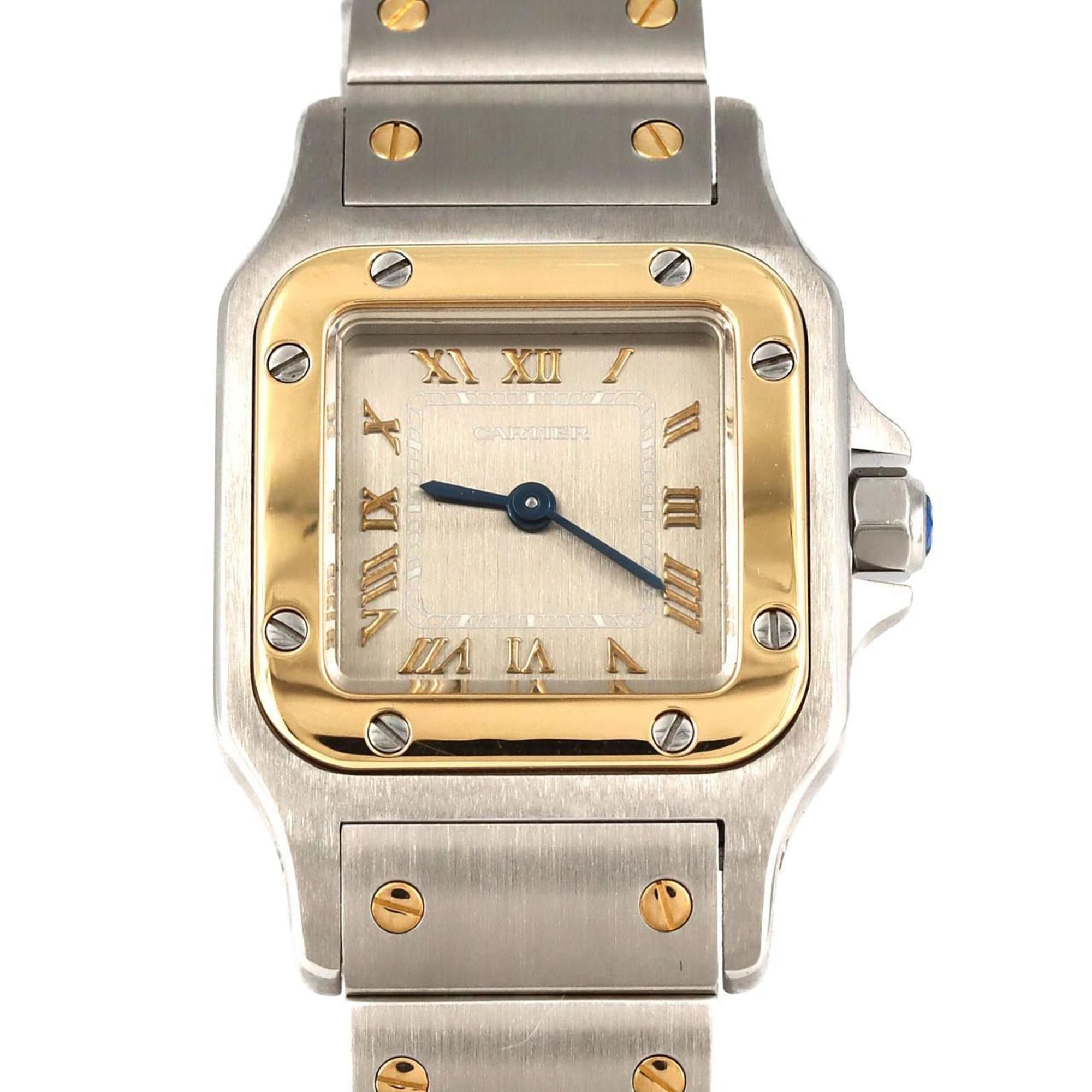 Cartier Santos Galbe SM Combi W20031C4 SSxYG Wristwatch Quartz