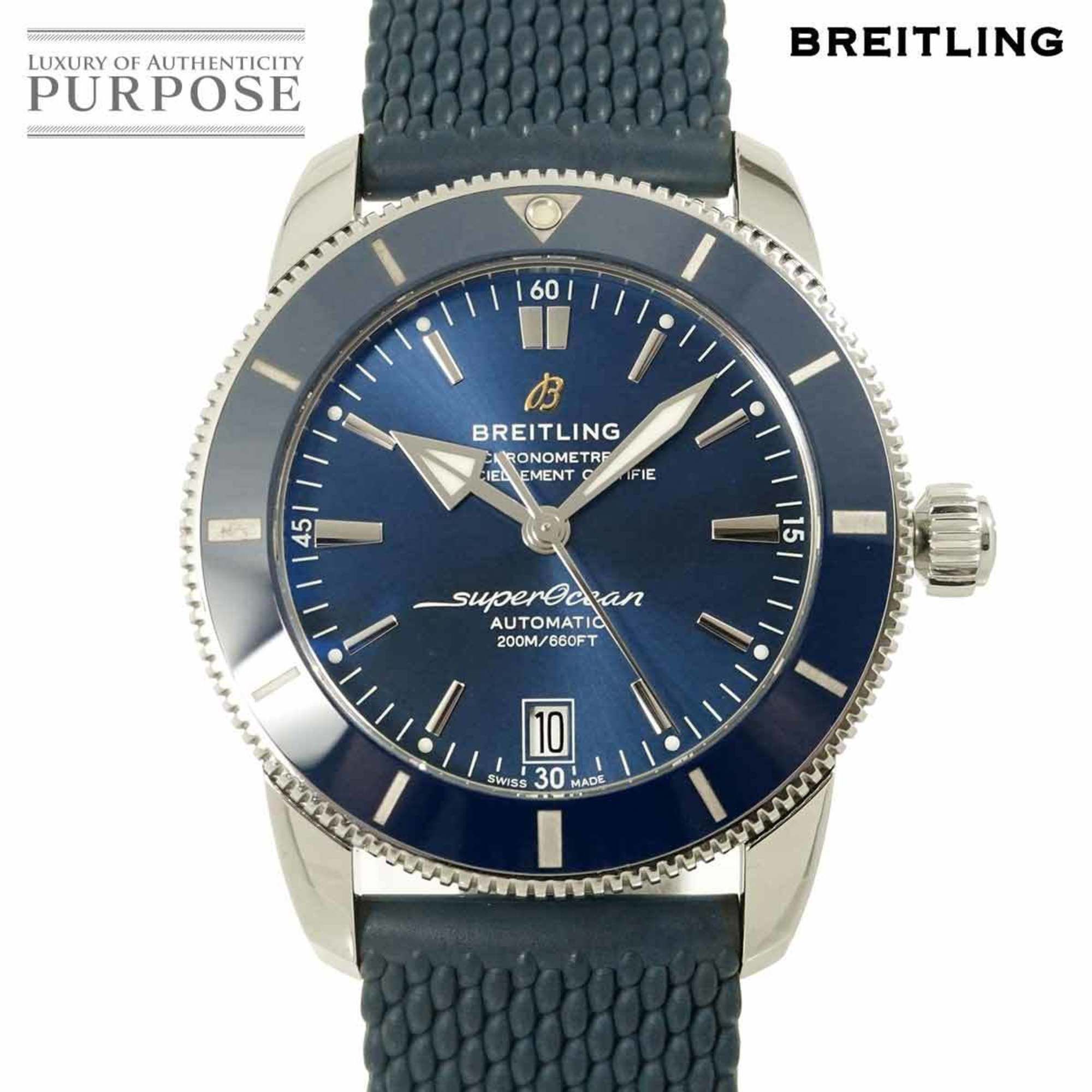 Breitling Superocean Heritage II 42mm AB2010 Men's Watch with Date, Blue, Automatic