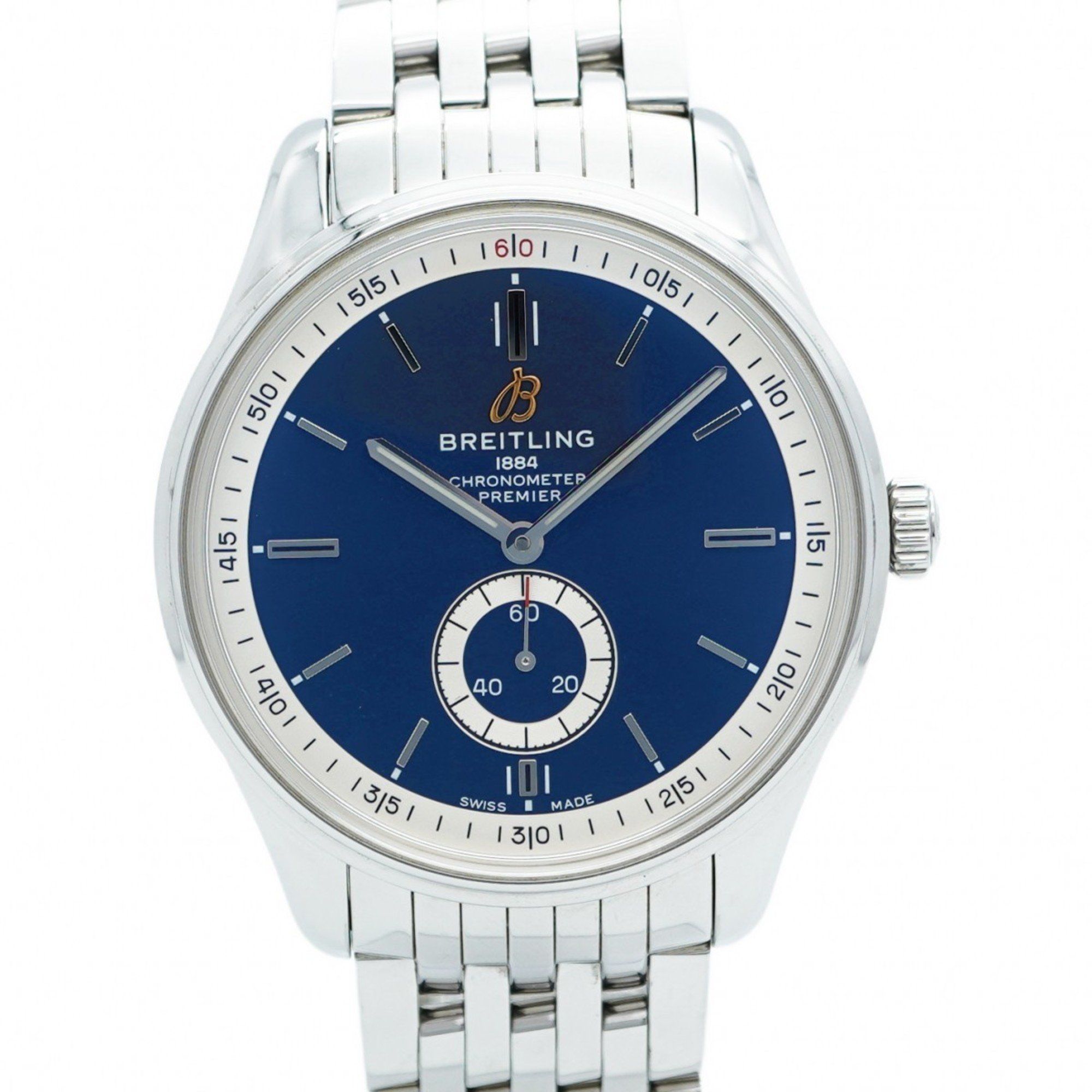 Breitling Premier A37340 Blue Dial Men's Watch