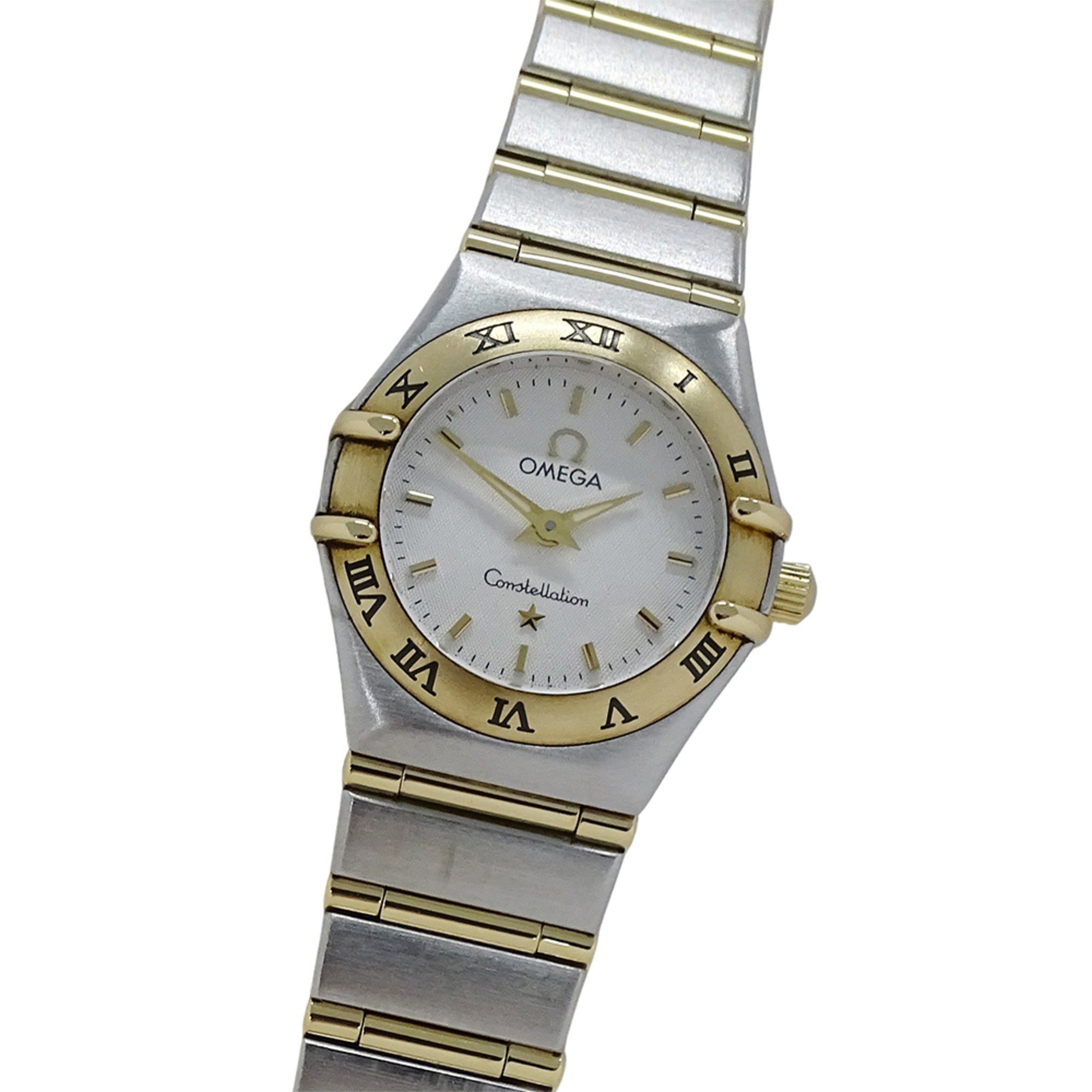 OMEGA Constellation Mini 1262.30 Women's Quartz Watch, Stainless Steel, Gold, and Yellow Full Bar, P