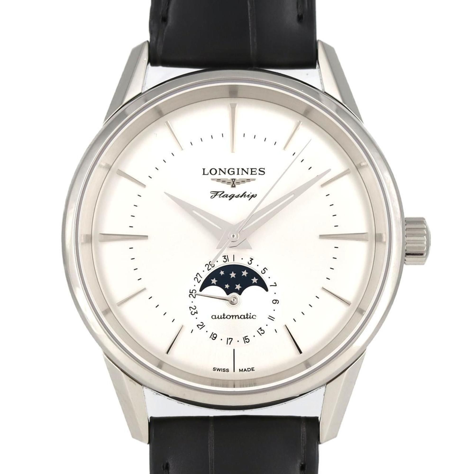 Longines Flagship Heritage Moonphase L4.815.4.72.2 Stainless Steel Automatic Watch