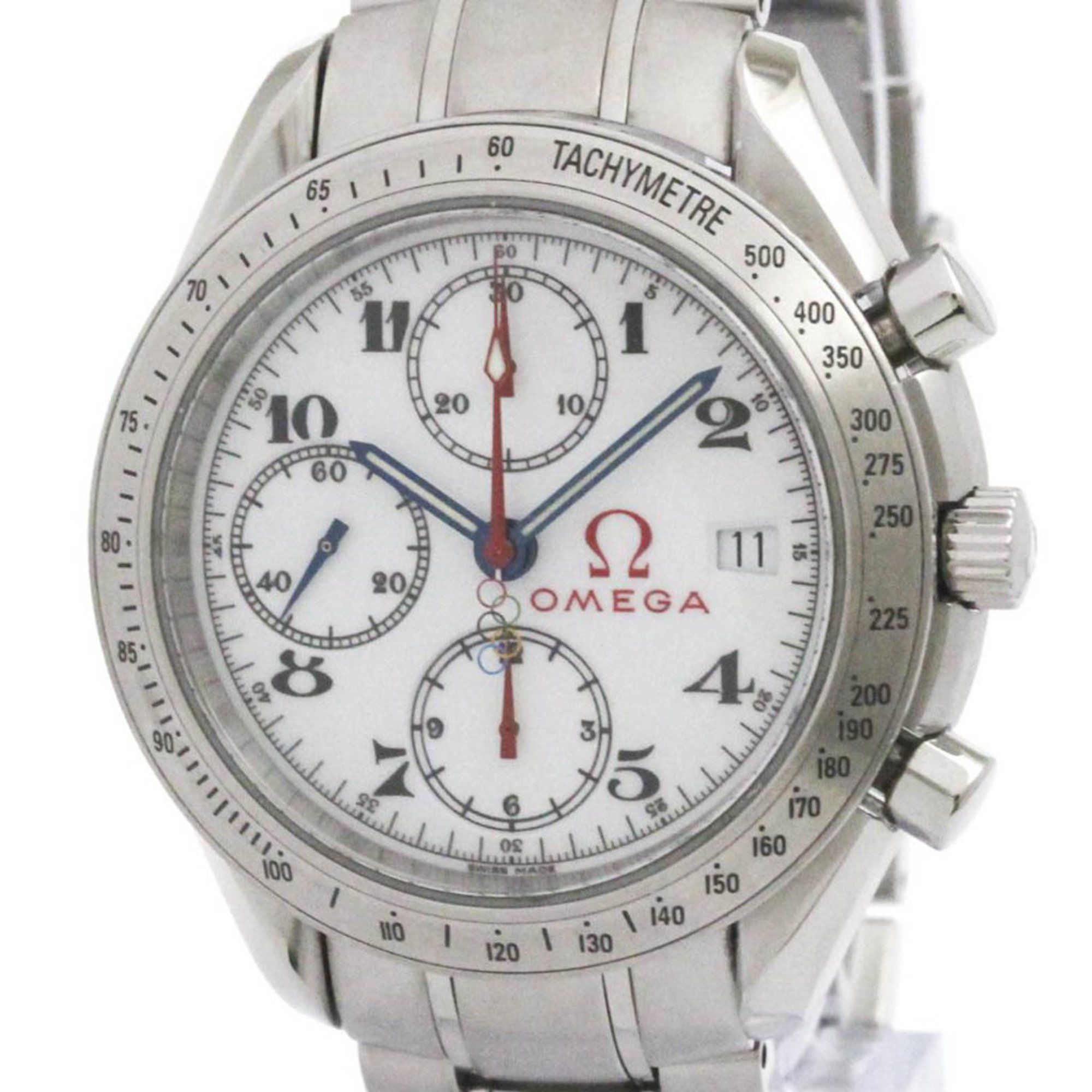 OMEGA Speedmaster Olympic Steel Watch 323.10.40.40.04.001 Polished