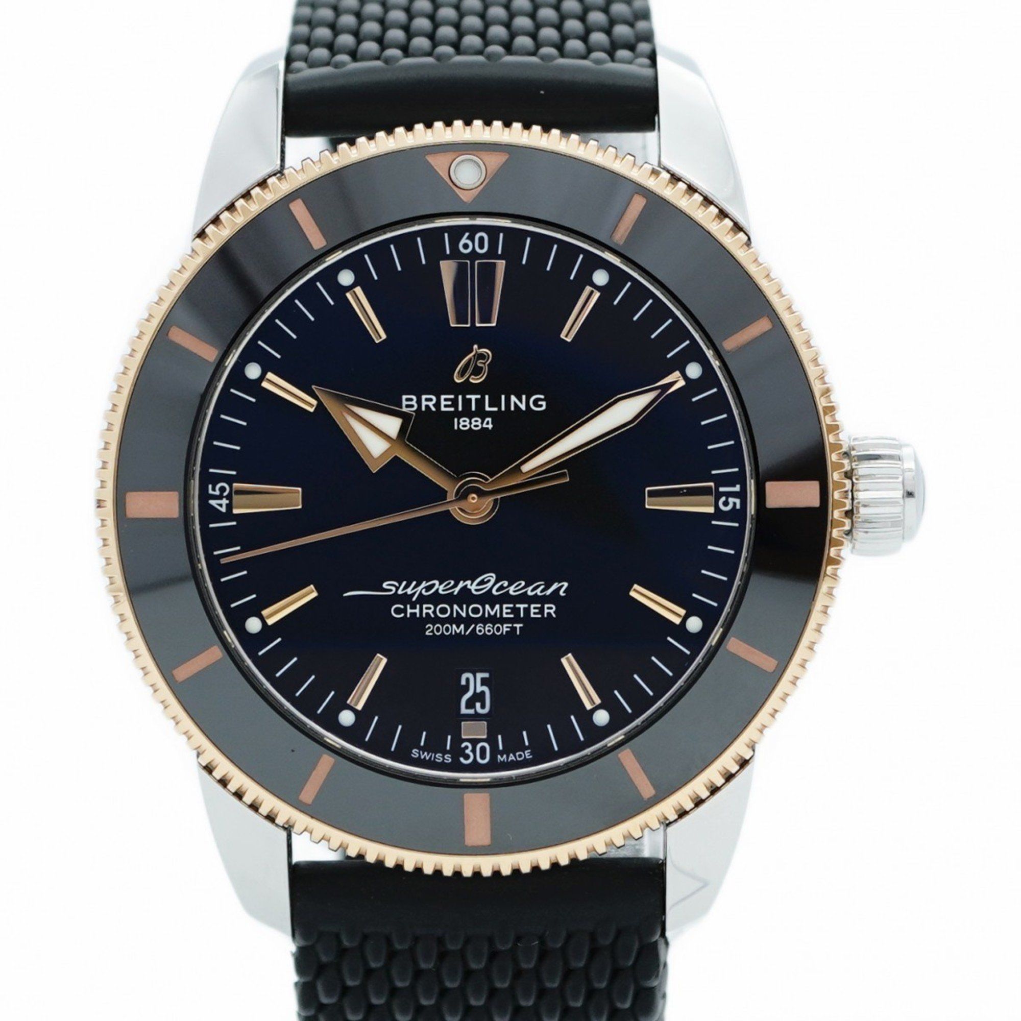 Breitling Superocean UB2030 Black Dial Men's Watch