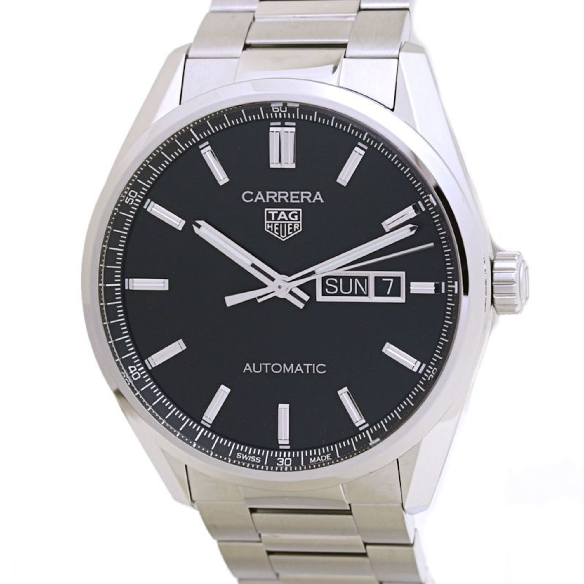 TAG HEUER Carrera Day Date WBN2010.BA0640 Stainless Steel Men's 40003 Watch