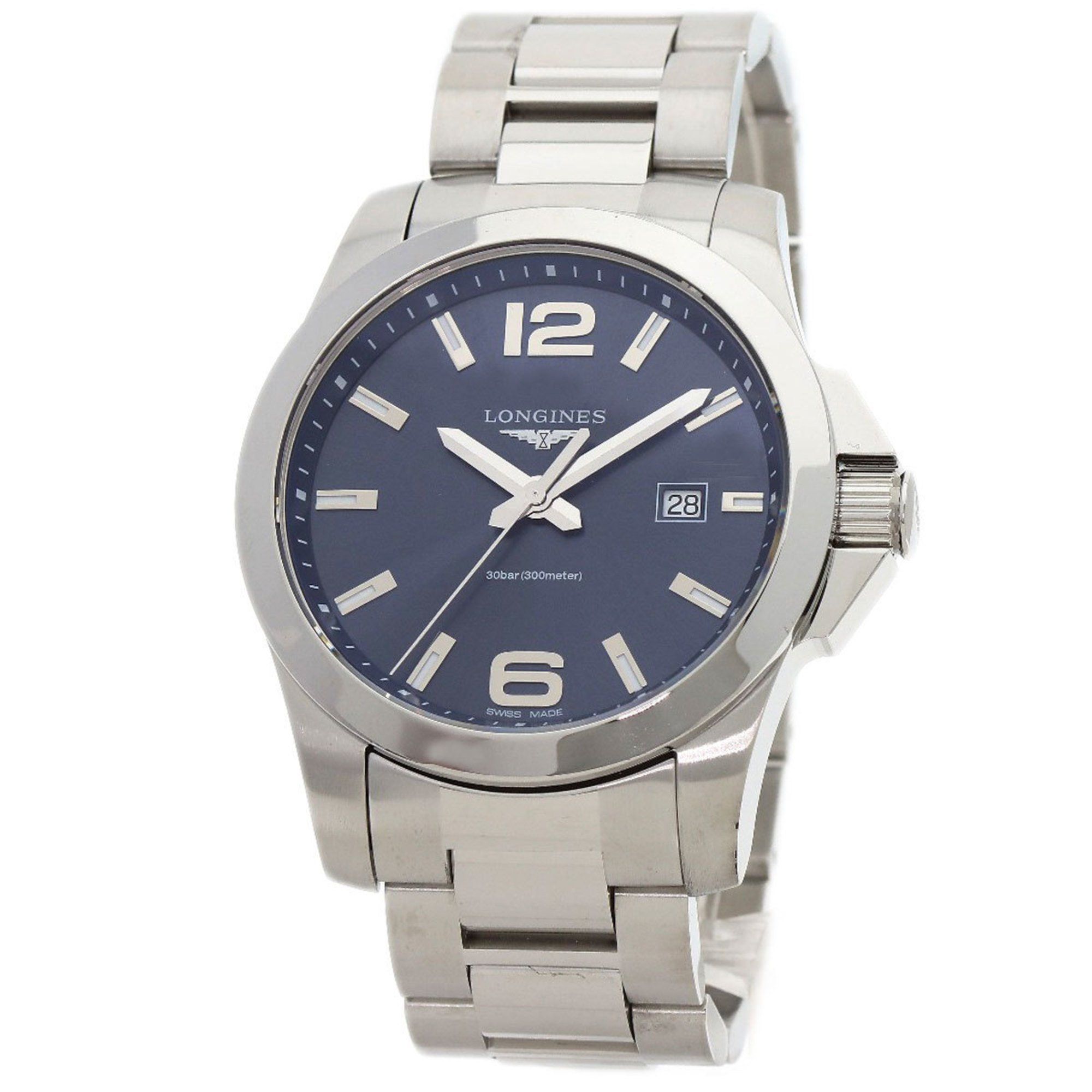 Longines L3.760.4 Conquest Watch Stainless Steel SS Men's LONGINES