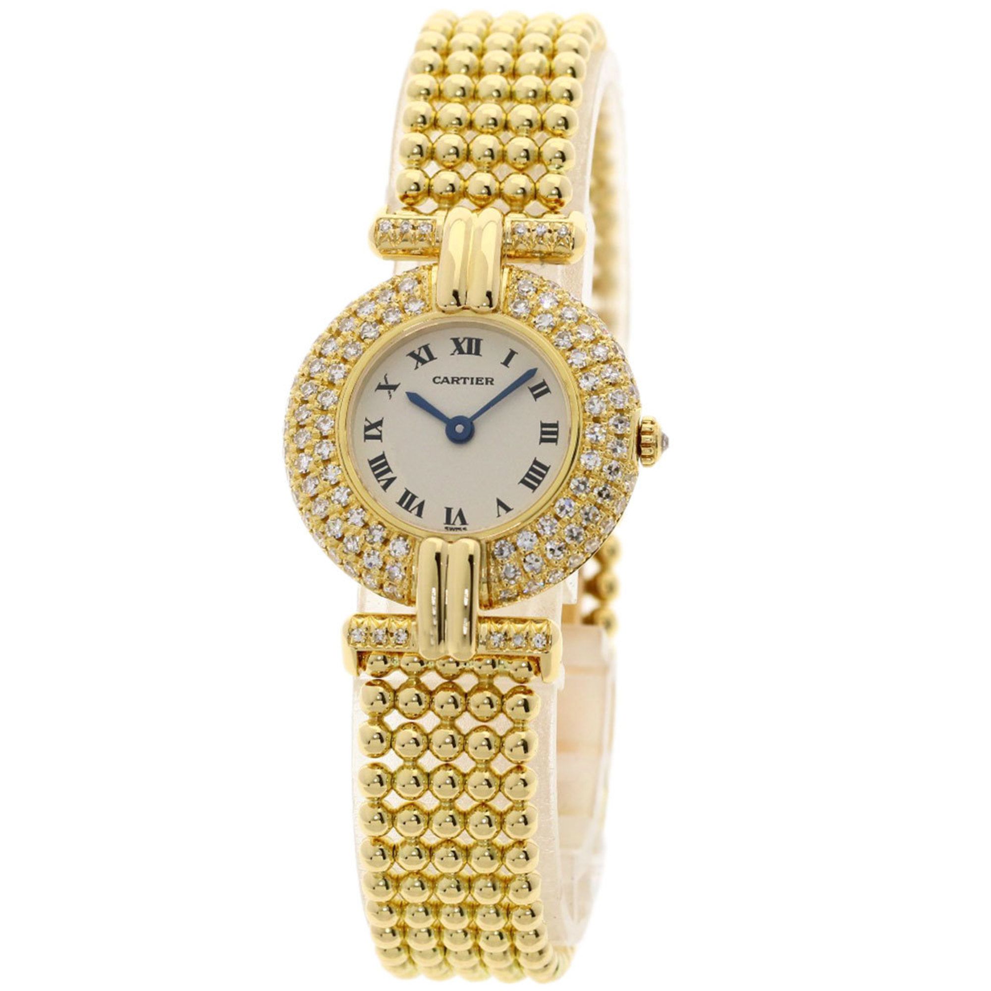 Cartier Must Colisee Watch, 18K Yellow Gold with Diamonds, Women's, CARTIER