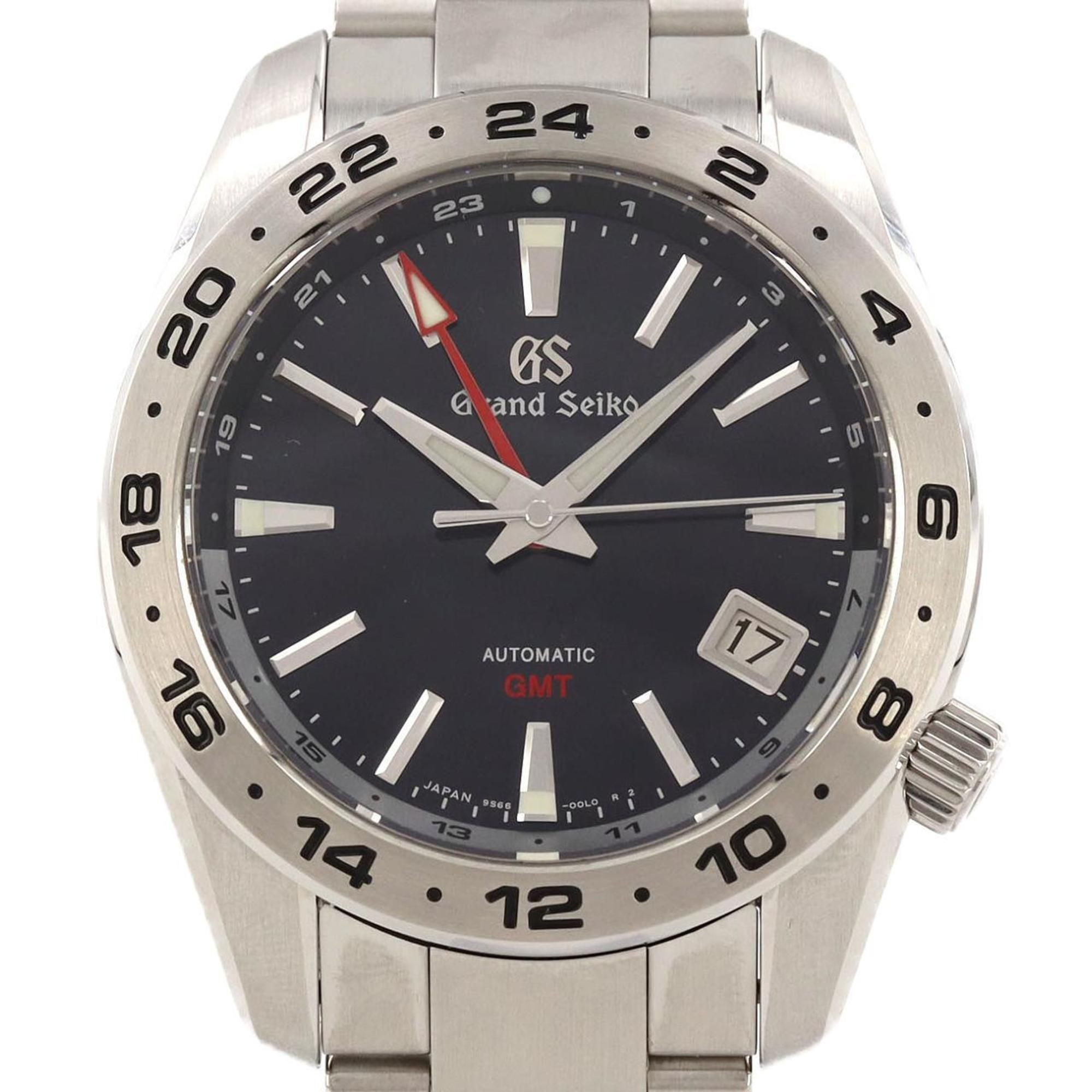Seiko Grand Sports Collection GMT 9S66-00J0 SBGM245 SS Wristwatch Automatic