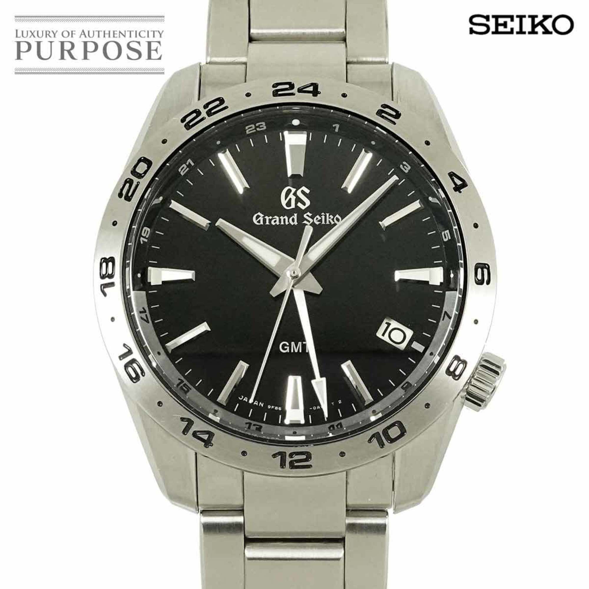 Grand Seiko GRAND SEIKO Sports Collection GMT SBGN027 Men's Watch 9F86 0AK0 Date Black Quartz