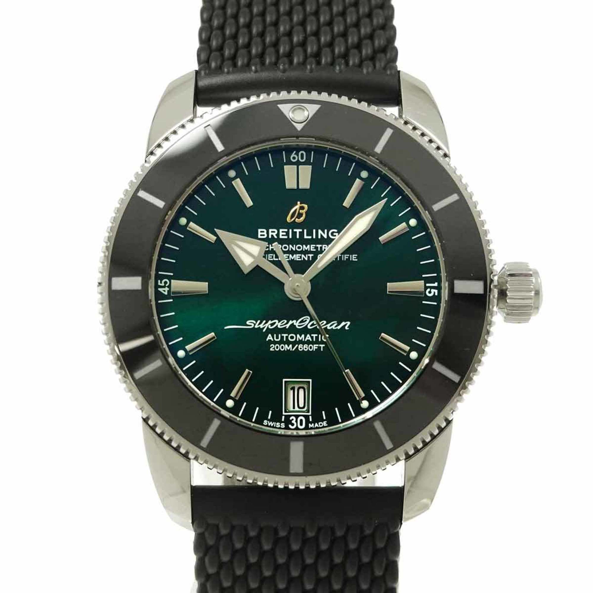 Breitling Superocean Heritage II 42 AB2010 Men's Watch with Date, Green, Automatic
