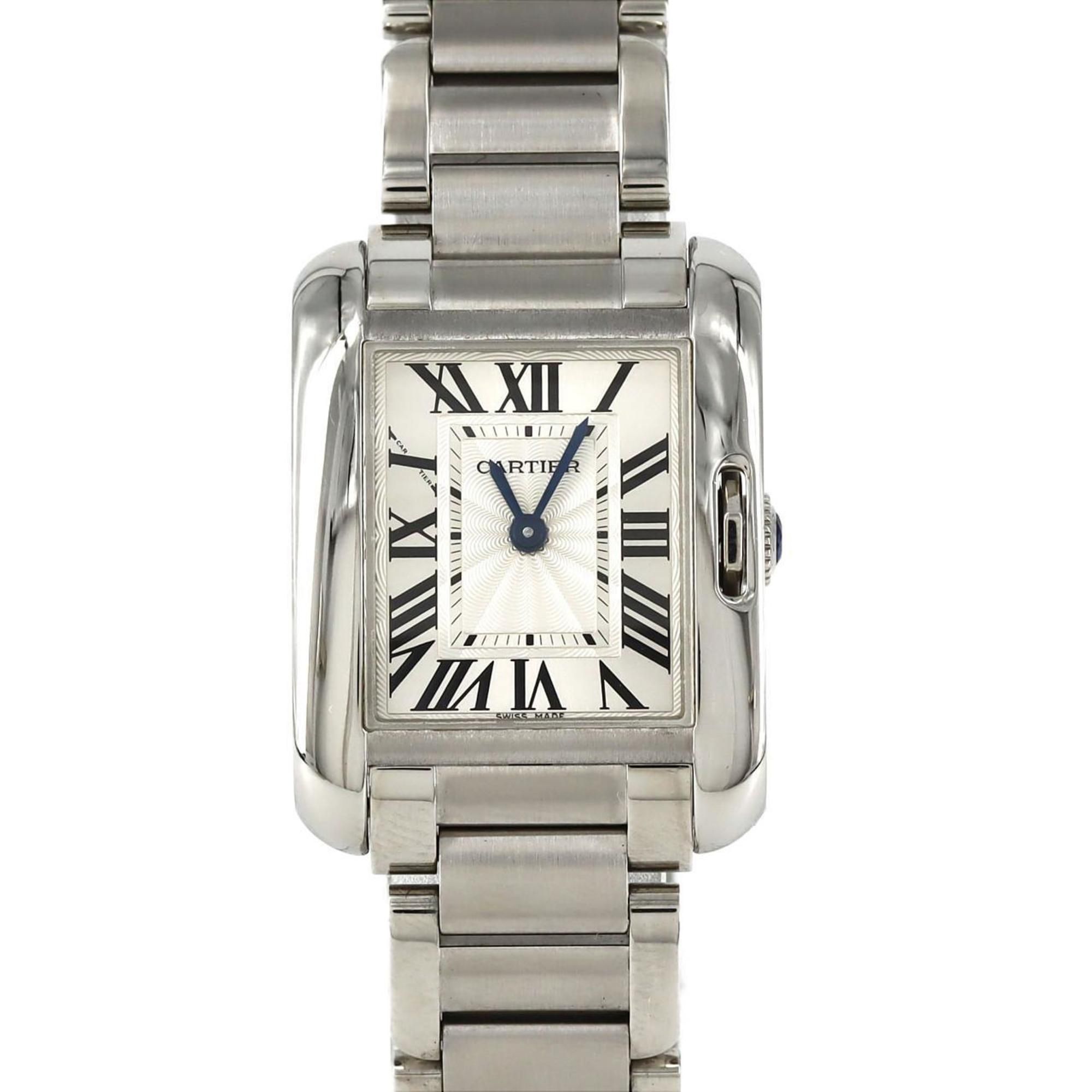 Cartier Tank Anglaise SM W5310022 SS Wristwatch Quartz