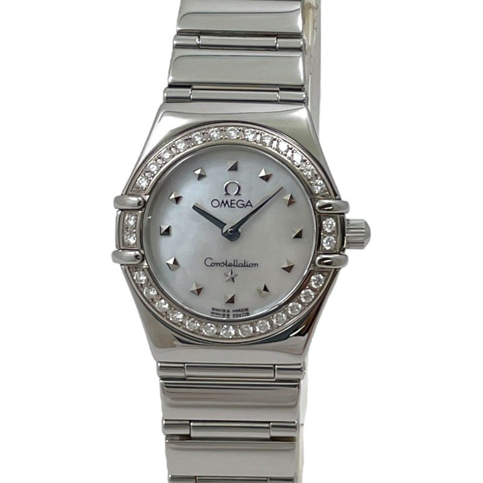 OMEGA Constellation Mini My Choice 1465.71 Stainless Steel Women's Quartz Watch with Shell Dial and
