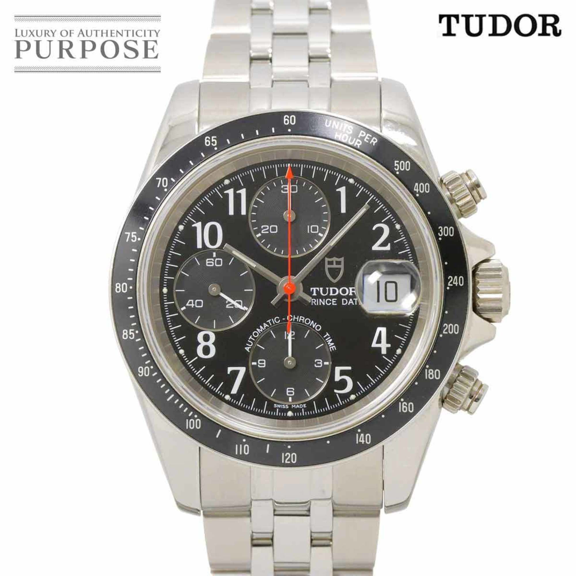 Tudor Chronotime 79260P Men's Watch with Date Display, Black, Automatic