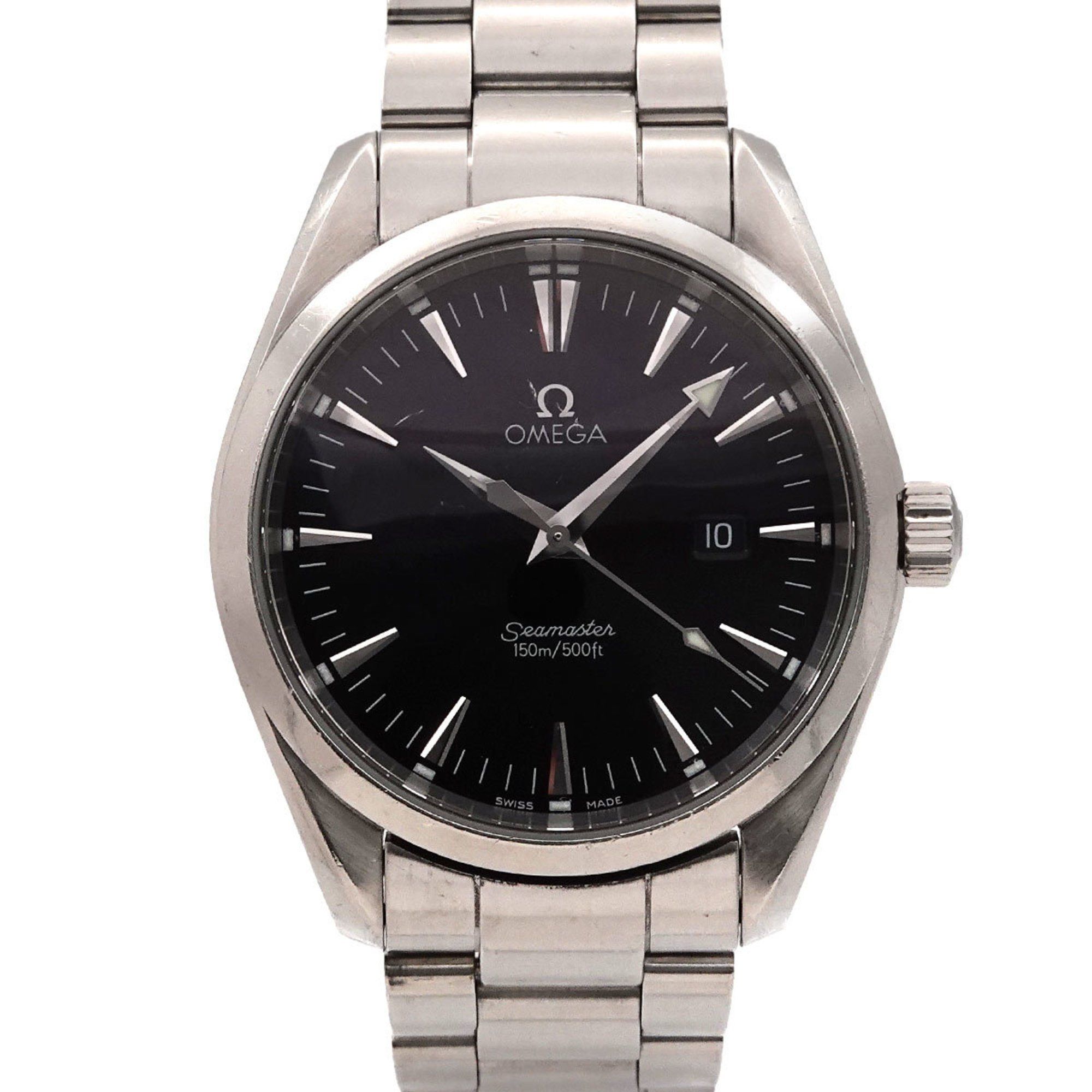 OMEGA Seamaster Aqua Terra 2517 50 Men's Watch with Date Display, Black Quartz Movement