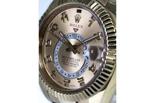 Rolex Sky Dweller 18ct Solid Gold watch & bracelet - Ref: 326938