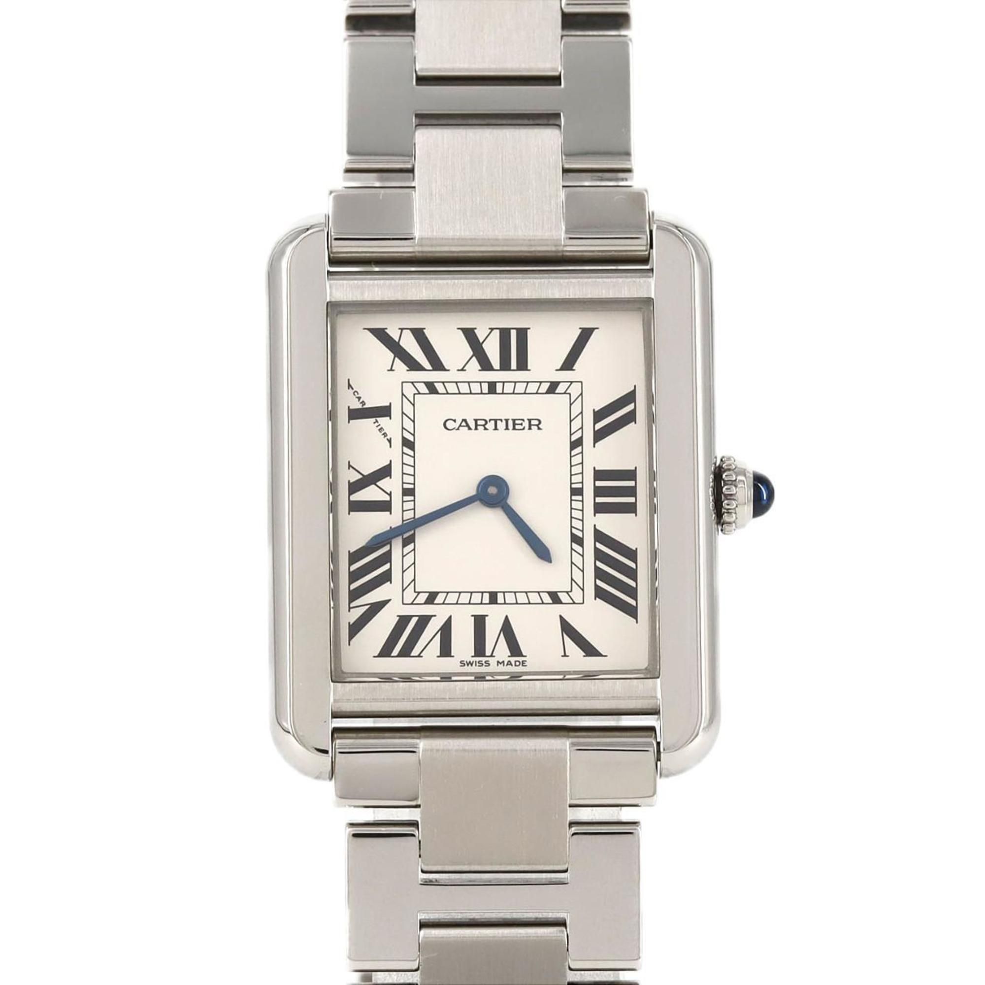Cartier Tank Solo SM W5200013 Stainless Steel Quartz Watch